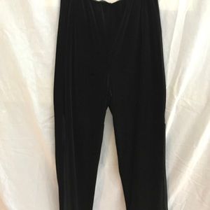 Alex Marie Velvet Chiffon Flare Pull on Pant Large